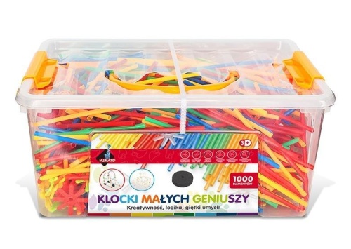 Klocki słomki MIDI 1000 elementów, Askato