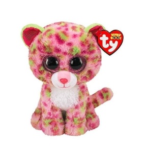 BEANIE BOOS LAINEY - RÓŻOWY LEOPARD 15CM, TY