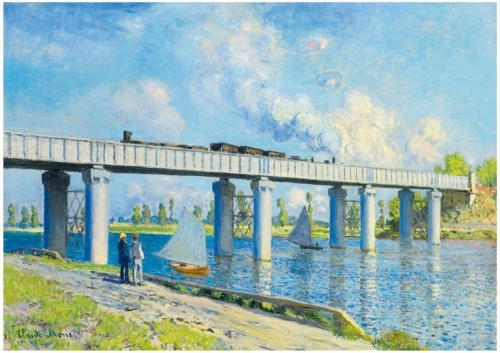 Puzzle 1000 Widok na most kolejowy w Argenteuil
