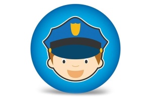 PIŁKA PVC 230MM - POLICJANT, ARTYK