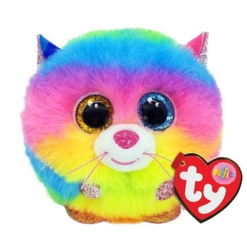 Ty Puffies Gizmo - tęczowy kot, TY