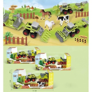 ZESTAW ROLNICZY Z METALOWYM POJAZDEM, TRIFOX