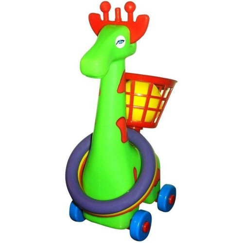 Żyrafa na kółkach z koszem, Macyszyn Toys