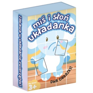 UKŁADANKA MIŚ I SŁOŃ, KANGUR