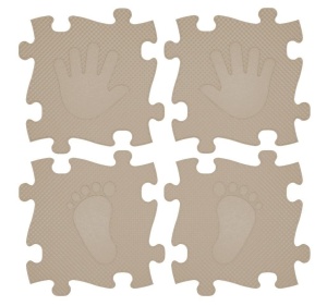 MATA PODŁOGOWA SENSORYCZNA 16 EL. MAGIC SET BEŻ