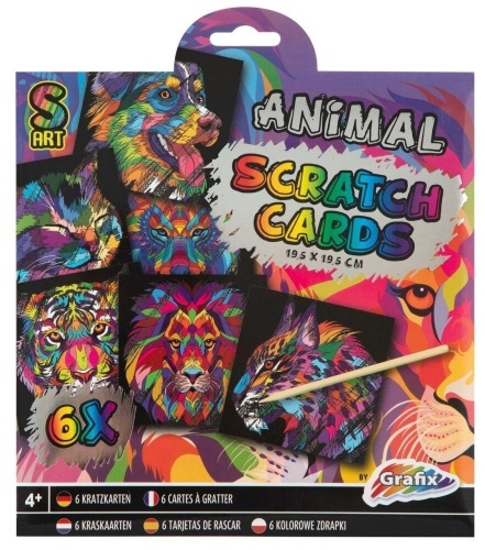Scratch Cards zwierzęta 6 zdrapek, Grafix
