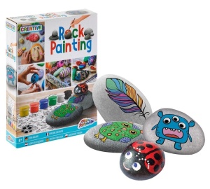 MALOWANIE NASKALNE: 3 SKAŁY + 6 FARB + PĘDZEL