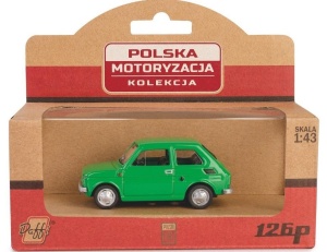 KOLEKCJA PRL FIAT 126P ZIELONY, DAFFI