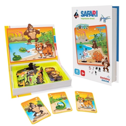 Puzzle magnetyczne - safari, Askato