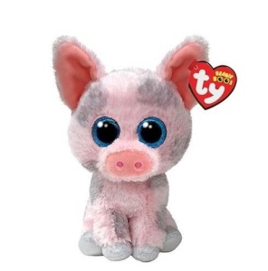 BEANIE BOOS HAMBONE - RÓŻOWA ŚWINKA 15CM, TY