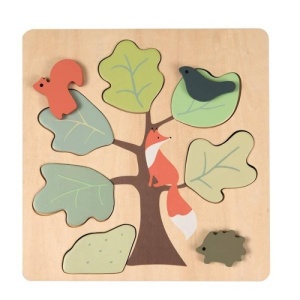DREWNIANE PUZZLE LISEK, EGMONT TOYS