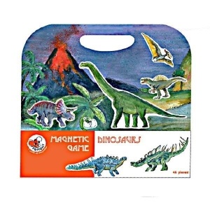 UKŁADANKA, GRA MAGNETYCZNA, DINOZAURY, EGMONT TOYS