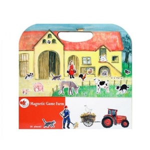 UKŁADANKA, GRA MAGNETYCZNA, FARMA, EGMONT TOYS