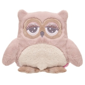 SOWA ABBY RÓŻOWO-KREMOWA 23CM, BEPPE
