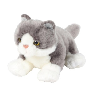 KOT LEŻĄCY SZARY 30CM, BENSIA