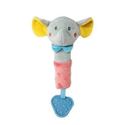 Zabawka z dźwiękiem słonik szary 17cm, Tulilo