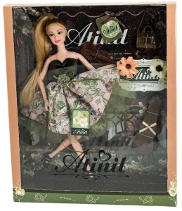 LALKA ZIELONA SUKIENKA W KWIATY, MAKSIK