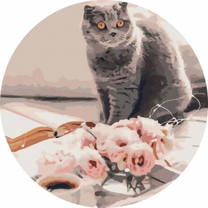 MALOWANIE PO NUMERACH OKRĄGŁE - ULUBIONY... 40CM