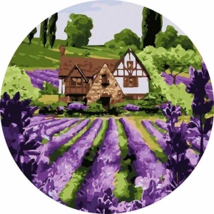 MALOWANIE PO NUMERACH OKRĄGŁE - LAWENDOWY DOMEK 40