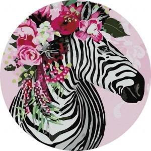 MALOWANIE PO NUMERACH OKRĄGŁE - FANTASTYCZNA ZEBRA