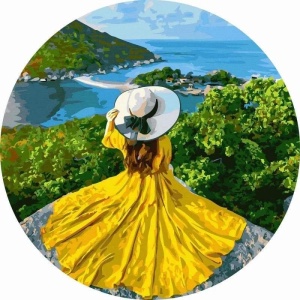 MALOWANIE PO NUMERACH OKRĄGŁE - DZIEWCZYNA JEST...