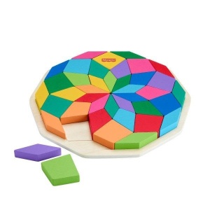 FISHER PRICE. MANDALA DREWNIANA UKŁADANKA
