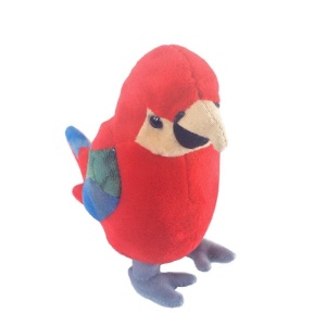 PAPUGA CZERWONA 17CM, BEPPE