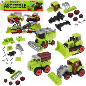 POJAZDY ROLNICZE ROZKRĘCANE 4SZT, TRIFOX