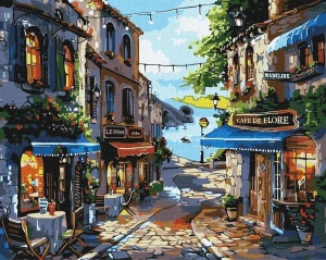 MALOWANIE PO NUMERACH - RESTAURACJE NAD BRZEGIEM..