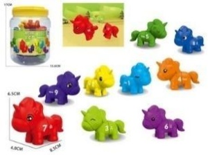 GRA MONTESSORI: JEDNOROŻCE CYFERKI 10SZT, MADEJ