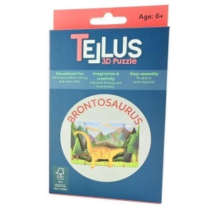 DREWNIANY ROZKŁADANY TEATRZYK 3D - BRONTOZAUR