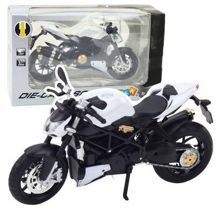 Motocykl metalowy ze światłem idźwiękiem 1:12