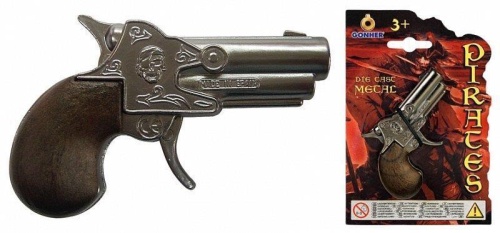Mały metalowy pistolet pirata, Gonher