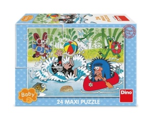 PUZZLE BABY 24 KRECIK WODNE ZABAWY, DINO TOYS