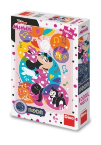 PUZZLE XL ŚWIECĄCE W CIEMNOŚCI MYSZKA MINNIE 100EL