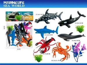 ZWIERZĘTA MORSKIE 6SZT, MERKPOL