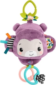 FISHER-PRICE MONKEY PURPLE STROLLER, FISHER- PRICE