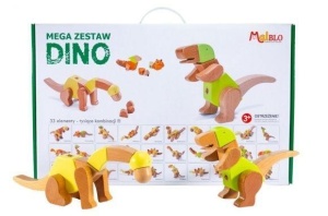 MEGA ZESTAW DINO 33EL, MALBLO