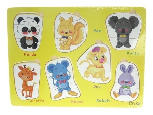 PUZZLE DREWNIANE ZWIERZĘTA, ADAR