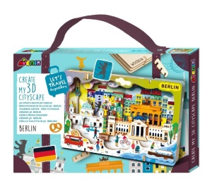 STWÓRZ PEJZAŻ MIEJSKI BERLIN - PUZZLE DREWNIANE 3D