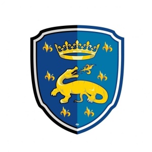 TARCZA RYCERSKA Z SALAMANDRĄ, PAPO