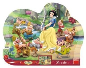 PUZZLE 25 RAMKOWE KRÓLEWNA ŚNIEŻKA, DINO TOYS