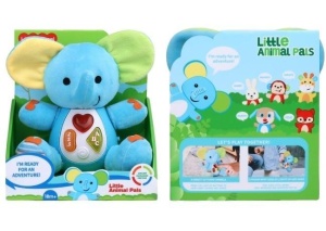 SŁOŃ PLUSZOWY ZE ŚWIATŁEM I MUZYKĄ, MERKPOL