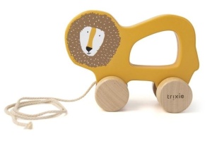 DREWNIANA ZABAWKA DO CIĄGNIĘCIA LEW, TRIXIE BABY