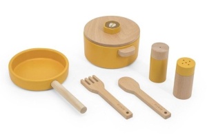 ZESTAW KUCHENNY DREWNIANY, TRIXIE BABY
