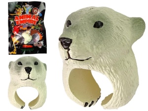 PIERŚCIEŃ NA RĘKĘ EDUKACYJNE ZWIERZĘTA NIEDŹWIEDŹ