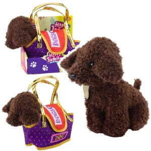 PIESEK PUDEL W TORBIE, LEANTOYS