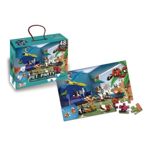 PUZZLE JUMBO PARTY ZWIERZĄT DOMOWYCH 48 ELEMENTÓW