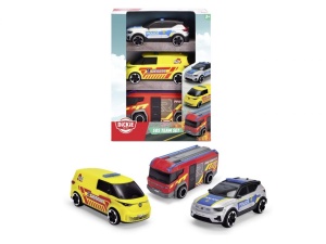 SOS POJAZDY RATUNKOWE 15,5CM 3-PAK, DICKIE TOYS