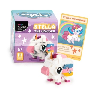 KLOCKI SNAPETS JEDNOROŻEC BIAŁY KIDEA, DERFORM